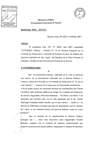 Ministerio Público Procuración General de la Nación Resolución PGN.
