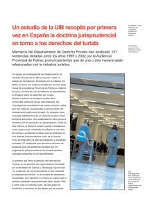 Un estudio de la UIB recopila por primera vez en España la doctrina