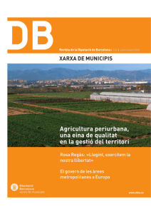 Agricultura periurbana, una eina de qualitat en la gestió del territori