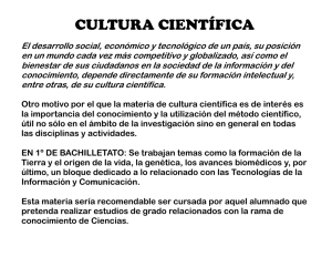 Información sobre diversas materias que se pueden cursar en el IES