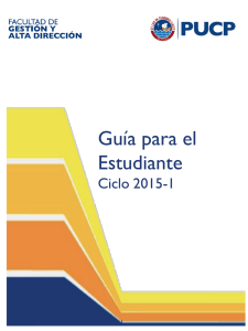Guía del Estudiante FGAD 2015-1 - Pontificia universidad católica