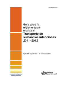 Transporte de sustancias infecciosas 2011–2012