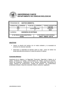Gestión ambiental - Universidad CAECE