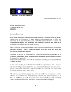 Respuesta Rector - Universidad Central de Chile