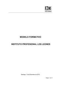 modelo formativo ipll - Instituto Profesional Los Leones