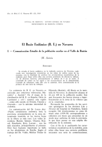 El Bocio Endémico (B. E.) en Navarra