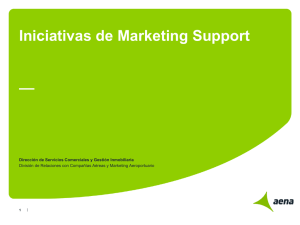 Iniciativas de marketing support