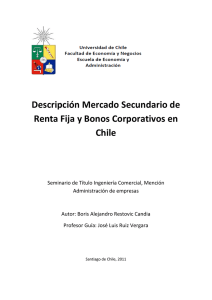 Descripción Mercado Secundario de Renta Fija y Bonos
