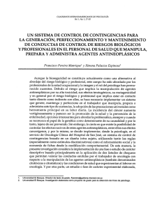 Un sistema de control de contingencias para la generación