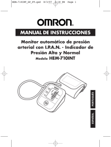 manual de instrucciones - omron healthcare brasil