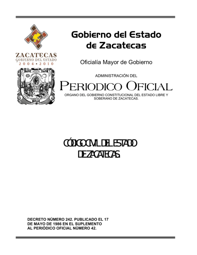 Código Civil del Estado de Zacatecas