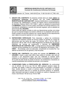 EMPRESAS MUNICIPALES DE CARTAGO E.S.P. Contrato De