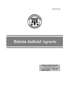 Boletín Judicial Agrario