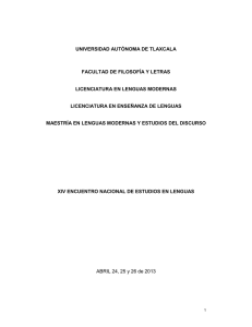 universidad autónoma de tlaxcala facultad de filosofía y letras