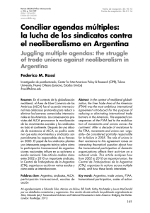 Conciliar agendas múltiples: la lucha de los sindicatos contra