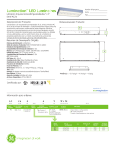 GE Lumination LED Fixtures AC24 Series — Spec Sheet | IND165