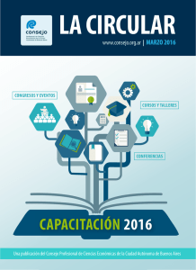 capacitación 2016 - Consejo Profesional de Ciencias Económicas