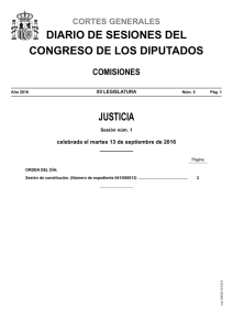Diario de Sesiones de la Comisión de Justicia