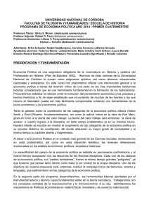 Economía Política - Blogs FFyH - Universidad Nacional de Córdoba