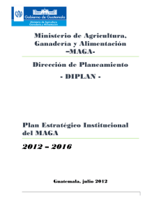 Plan Estratégico Institucional 2012-2016