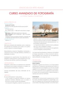 curso avanzado de fotografía - LENS Escuela de Artes Visuales