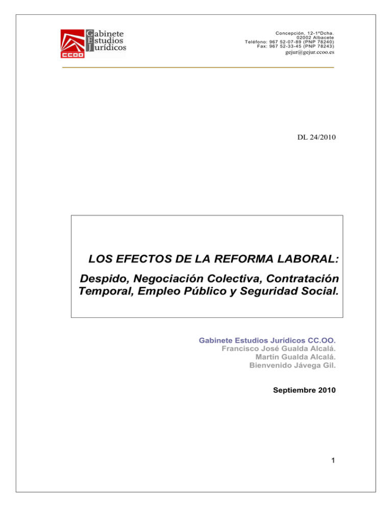 Los efectos de la reforma laboral