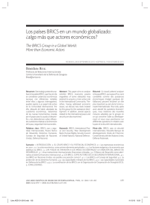 Los países BRICS en un mundo globalizado: ¿algo más que actores