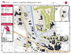 NORTH CAMPUS EMERGENCY MAP