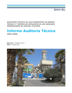 Informe Auditoría Técnica - CDEC-SING