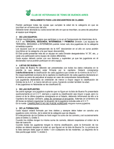 Reglamento 2011 - Club de Veteranas de Tenis de Buenos Aires