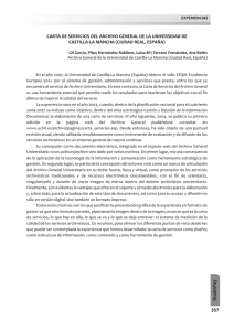 Carta de Servicios del Archivo General de la Universidad de Castilla