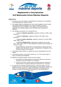 Reglamento e Inscripciones 3x3 Baloncesto Arona Máximo Deporte