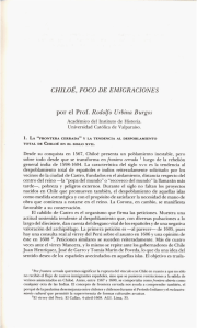 CHZLOÉ, FOCO DE EMIGRACIONES por el Prof. Rodolfo Urbina