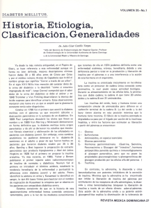 Historia, etiología, clasificación, generalidades