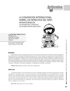 la convención internacional sobre los derechos del niño