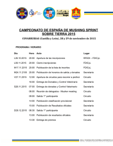 campeonato de españa de mushing sprint sobre tierra 2015
