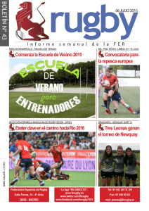 Boletín 43 - Federación Española de Rugby