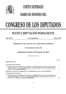 28 de junio - Congreso de los Diputados