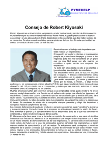 Consejo de Robert Kiyosaki
