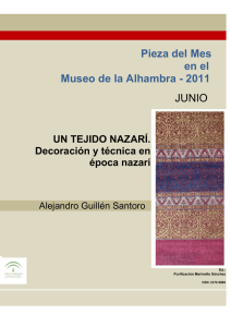 Un tejido nazarí - Patronato de la Alhambra y Generalife