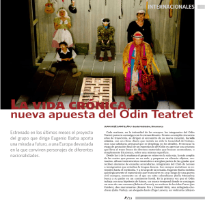 Revista El Picadero, Instituto Nacional del Teatro de
