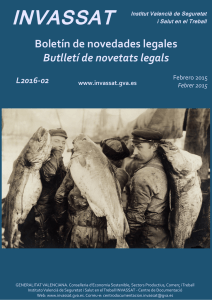 Boletín de novedades legales Butlletí de novetats legals