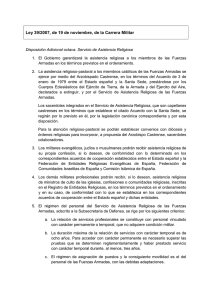 Ley 39/2007, de 19 de noviembre, de la Carrera Militar (PDF. 11 KB )