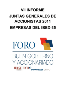 vii informe juntas generales de accionistas 2011 empresas del ibex-35