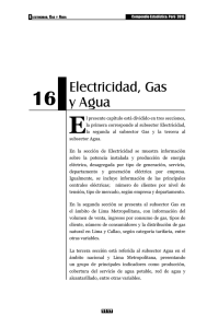 Electricidad, Gas y Agua