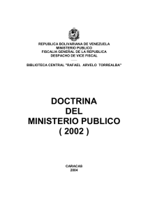 Doctrina del Ministerio Público del año 2002