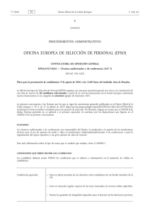 Convocatoria de oposición general — EPSO/AST/138/16