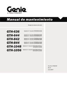 Parts Manual Manual de mantenimiento