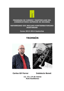 TROMBÓN - Conservatorio Superior de Música de Navarra