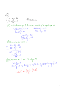 ejemplos resueltos por reducción de sistemas de ecuaciones y